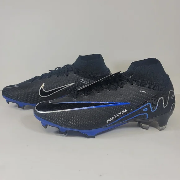 Nike Zoom Superfly 9 Elite FG Black Blue DJ4977-040 Men display picture 1